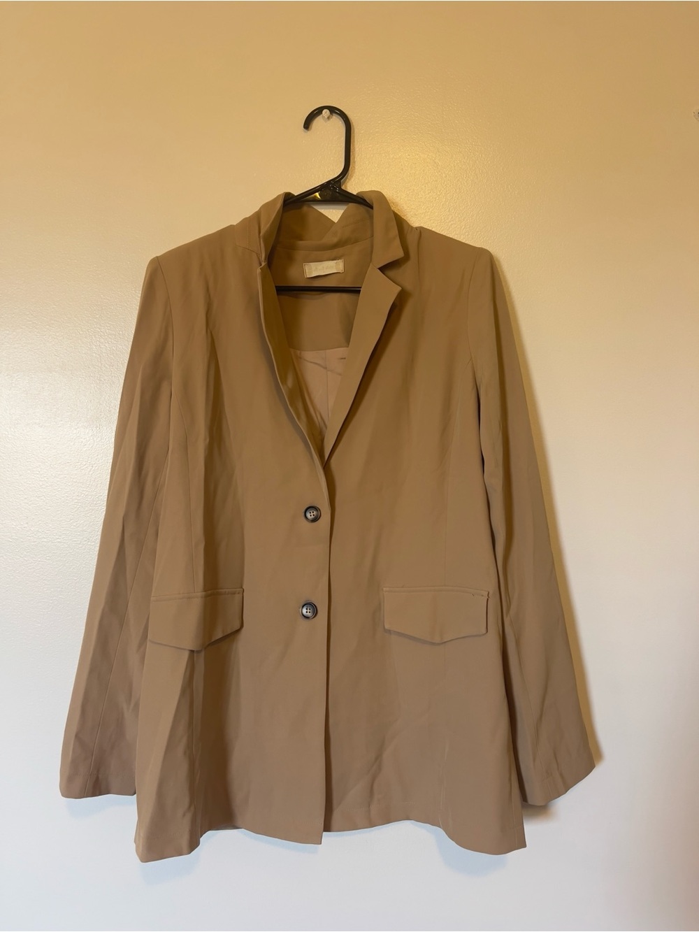 Women's Tan Blazer Jacket
